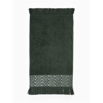 Полотенце махровое LoveLife «Танами» 70×130 см, зелёное, 100% хлопок, 430 г/м²