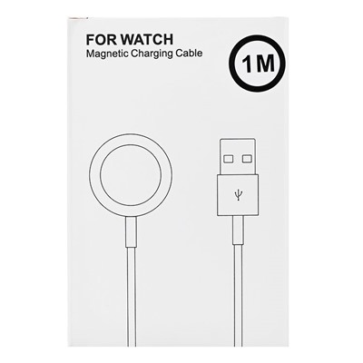 Кабель зарядки - USB-Magnetic для Apple Watch 5W 100см 1A  (white)