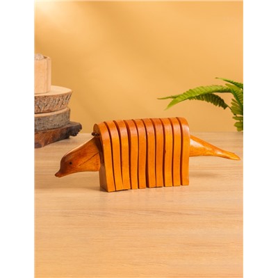 Сувенирный музыкальный инструмент «Трещотка», 25×9×4 см, махагон