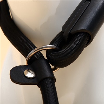 Ринговка для собак, 130×1 см, чёрная