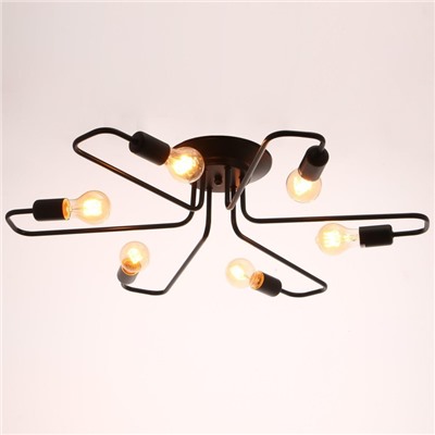 Люстра «Клауд» 6×40 Вт E27 черный 82×82×16 см BayerLux