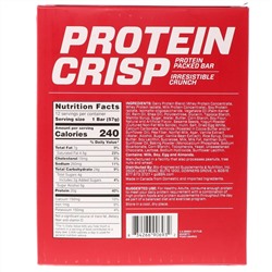 BSN, Protein Crisp, протеиновый батончик, крендельки с соленой карамелью, 12 батончиков, 57 г (2,01 унции)