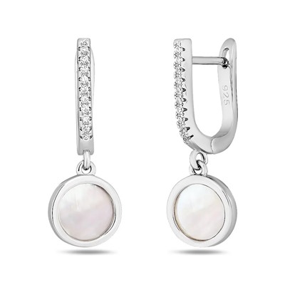 Серьги, перламутр, BY-6145