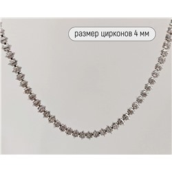 Колье с цирконами