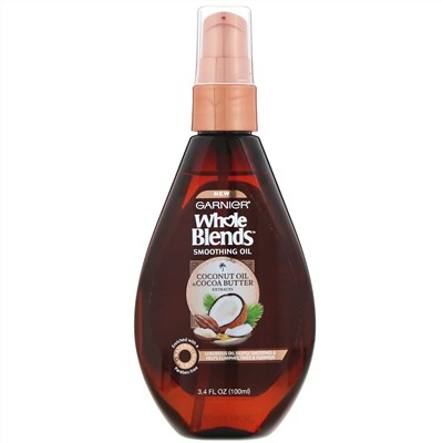 Garnier, Whole Blends, разглаживающее масло «Масла кокоса и какао», 100 мл