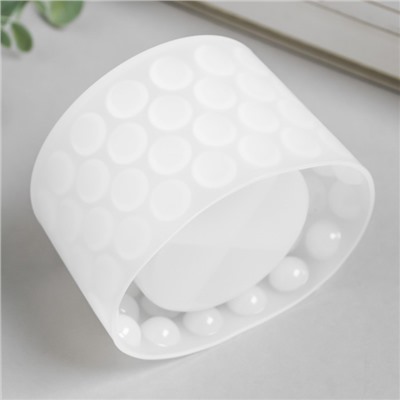 Молд силиконовый «Подсвечник цилиндр с кругами» 8.5×8.5×8.5 см