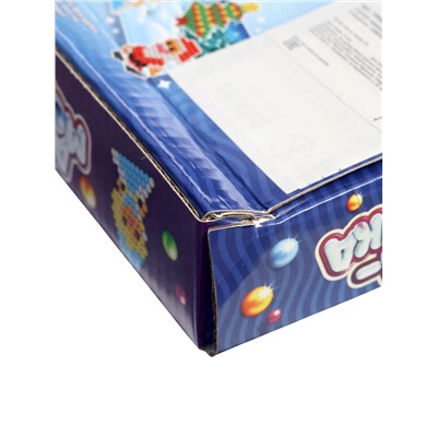 Аквамозаика с декорациями «Дед Мороз и Снегурочка», 3 трафарета, 312 шариков