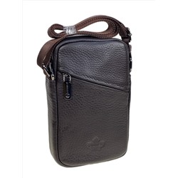 Сумка мужская из натуральной кожи, цвет коричневый