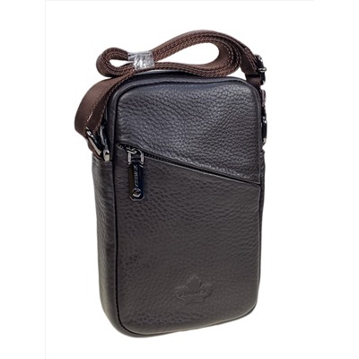 Сумка мужская из натуральной кожи, цвет коричневый