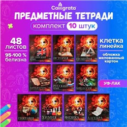 Набор предметных тетрадей 48 листов Calligrata «Футбол», 10 предметов