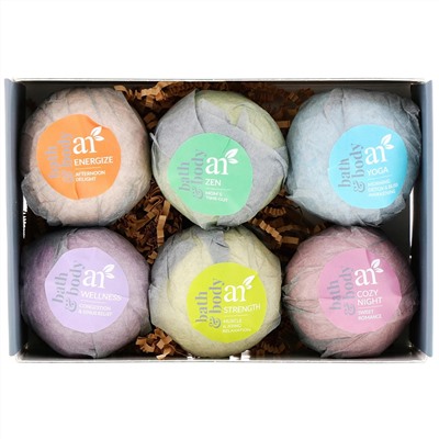Artnaturals, Бомбочки для ванны, 6 шт., 113 г (4 унции) каждая