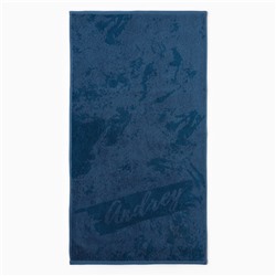 Полотенце именное махровое Этель «Андрей», 50×90 см, 100% хлопок, 420 г/м², синее