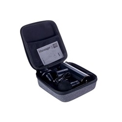 Массажёр для тела Hoco HP50, перкуссионный, 4 режима, 4 насадки, 3200 об/мин, чёрный