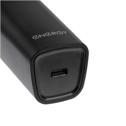 Электробритва Energy EN-729, роторная, 5 Вт, 3 головки, влажное бритьё, от АКБ, чёрная