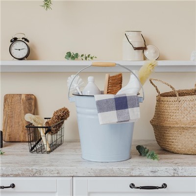 УЦЕНКА Ведро эмалированное, 12 л, без крышки, цвет МИКС