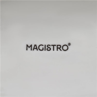 Салатник Magistro «Рыбка», 2 л, 31×17×10.5 см, фарфор, белый
