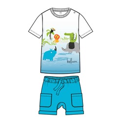 Комплект детский трикотажный для мальчиков: фуфайка (футболка), шорты