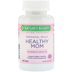 Nature's Bounty, Мультивитамины для здоровой мамы Optimal Solutions, 60 желатиновых капсул