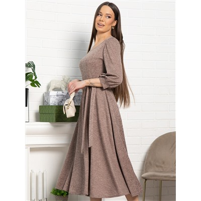 Платье трикотажное Ирина НЬЮ (кофе) П15220-9М