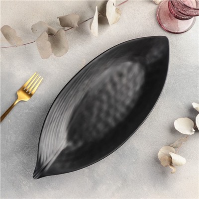 Блюдо «Чёрный Восток», 37×15.5×3.8 см, чёрное