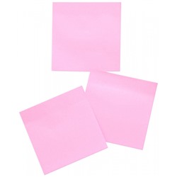 Бумага для заметок с клеевым краем 76х76 мм 100л розовый пастель без линовки IFSN7676-PP inФОРМАТ