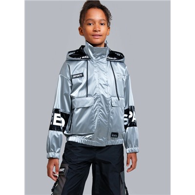 Куртка текстильная с полиуретановым покрытием для девочек (ветровка)