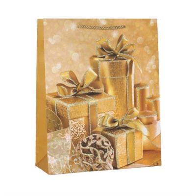 Пакет подарочный 31х40х12 / 111-1L /уп 12/360/ микс Новый год