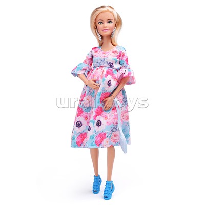 Кукла София беременная 29 см, с Алексом, дочкой (с акс., руки и ноги сгиб.)