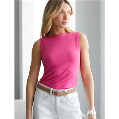 Топ из премиального хлопка с эластаном