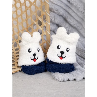 Носки женские флисовые р. 35-40 Лапки новогодний №13 / MNZ-16/13 /уп 12 /700654