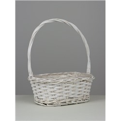 Корзина плетёная Decatur, ива, белый