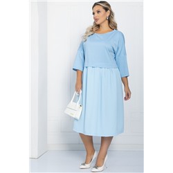 Платье бохо (голубое) П11634