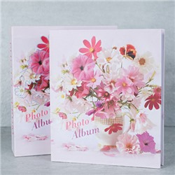 Фотоальбом 80 фото 10x15 Цветы / 9526 /уп 48/ (Сиреневый)