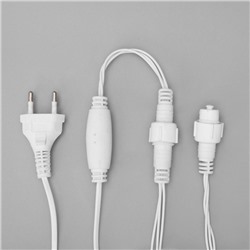 УЦЕНКА Гирлянда «Бахрома», 3×0.9 м, IP44, УМС, белая нить, 232 LED, свечение белое, 220 В