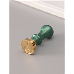 Подарочный набор для сургучной печати «Ёлка», печать, ручка, сургуч, 12.5×10×3.6 см