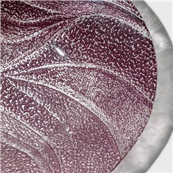 Тарелка «Драхна», d=21 см, стекло, бордовая