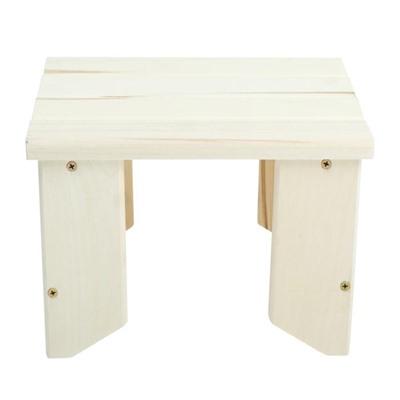 Табурет деревянный, 30×30×19 см, «Добропаровъ»