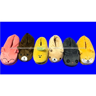 2 пары ПОДАРОЧНЫЙ НАБОР Носки-тапочки женские мягкие Прикольные