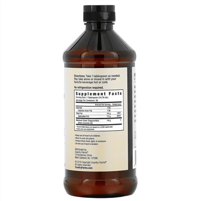 Country Farms, MCT Oil, 100% Coconut Source, 15 fl oz (443 ml)