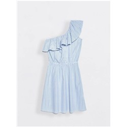 Платья CONTE LPL 930 Эффектное платье на одно плечо с воланом