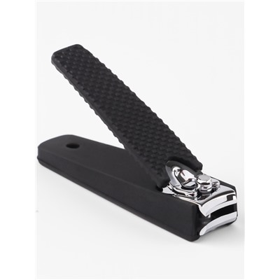 Кусачки книпсер маникюрные, 6.2×1.7 см, цвет чёрный, серебристый