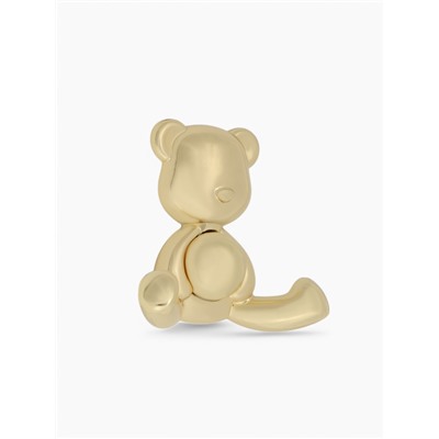 Крючок мебельный CAPPIO BEAR, двухрожковый, цвет золото