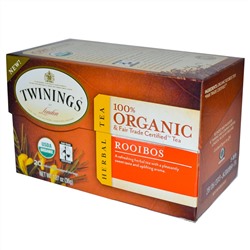 Twinings, Органический травяной чай ройбуш, 20 чайных пакетиков, 36 г (1,27 унции)