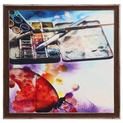 Картина велюр «Акварель», 70×70 (73×73 )см