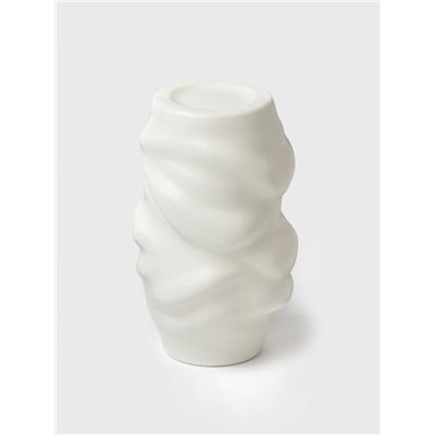Ваза для цветов, пластик, 9×6×20 см, 1.7 л, белая
