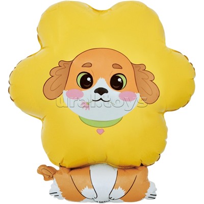 Шар (30''/76 см) Фигура, Песик Цветочек, 1 шт. в уп.