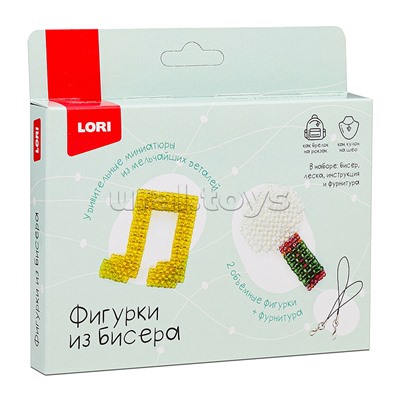 Фигурки из бисера. Брелоки "Нота, микрофон"