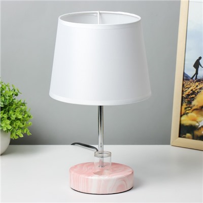 Настольная лампа «Аэлита» 1×40 Вт E14 розовый 18×18×31 см RISALUX
