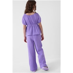 Комплект текстильный для девочек: блузка, брюки PLAYTODAY, 1240283