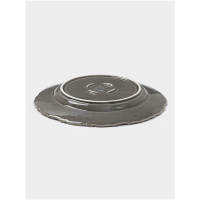 Тарелка обеденная WY Floral Laceware, d=25 см, фарфор, серая